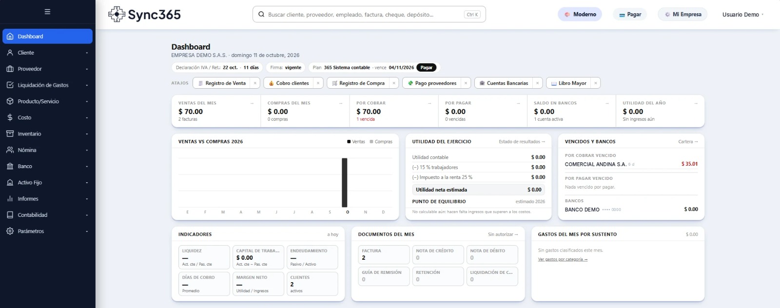 Sync365 Software Contable